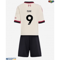 Otroški Nogometni dresi Liverpool Alexander Isak #9 Gostujoči 2025-26 Kratek Rokav (+ Kratke hlače)